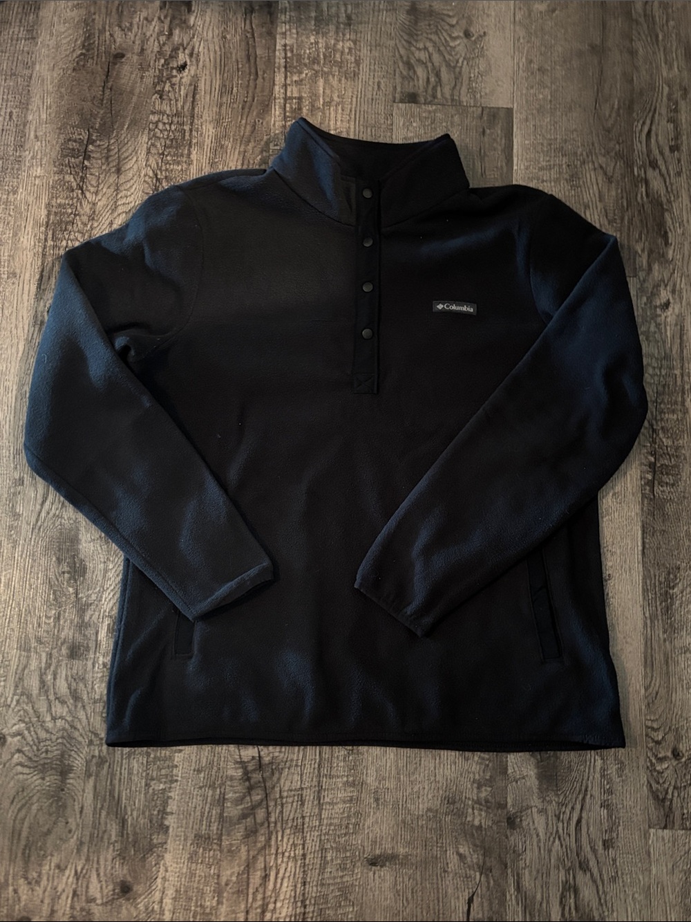 Columbia Quarter-Snap Fleece - Black - Size XLarge